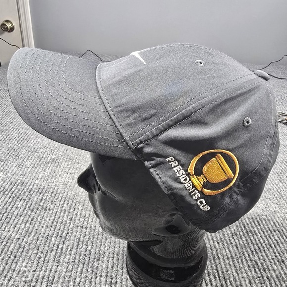 Presidents Cup Hat Cap Strap Back‎ Black Nike Legacy 91 Golf Tournament Dri Fit - Picture 4 of 11